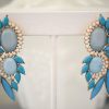 Blue Marquise Earrings, Blue and Turquoise Jewelry