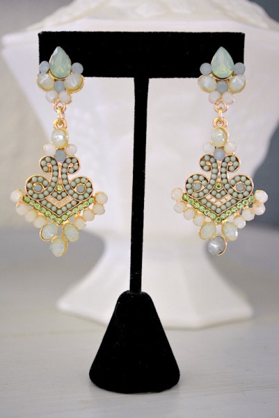 Melon Earrings, Green Earrings, Mint Earrings, Mint Jewelry, Green Jewelry