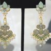 green earrings, mint earrings, mint jewelry, green jewelry, beaded earrings