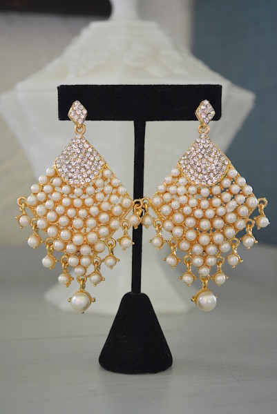 Bridal Earrings, Pearl Earrings, Prom, Formal Earrings