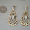 Cream Earrings, Ivory Earrings