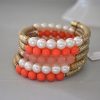 Coral Wrap Bracelet, Wrap Bracelet, Coral Jewlery