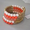 Coral Wrap Bracelet, Wrap Bracelet, Coral Jewlery