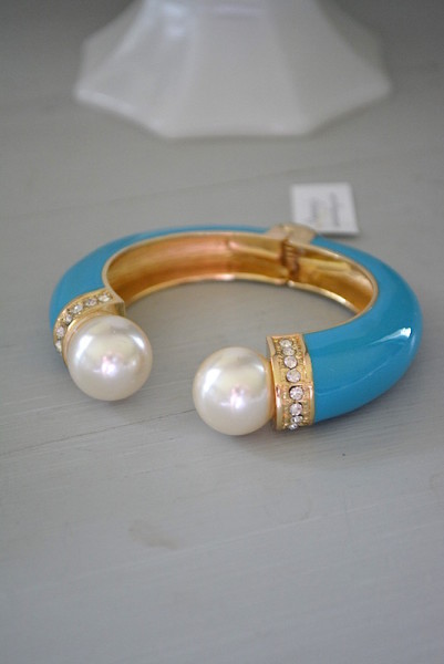 Turquoise Enamel Bracelet, Open Bangle Bracelet, Cuff Bracelet, Turquoise Jewelry