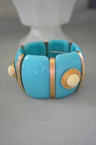 Tiffany Blue Bracelet, Turquoise and White Bracelet, Tiffany Blue Jewelry