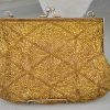 La Regale Gold Purse, Vintage Purse, La Regale, Beaded Purse, Retro Purse, Gold Purse