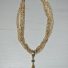 Gold Pendant Necklace, V