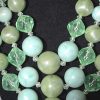 Green Beaded Necklace, Vintage Jewelry, Vintage Necklace, Green Jewelry