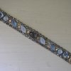 Blue Stone Bracelet, Aquamarine Bracelet, Vintage Bracelet, vintage jewelry