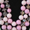 Pink Beaded Necklace, Pink Necklace, Pink Jewelry