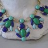 Turquoise and Blue Necklace, Turquoise Jewelry, Blue Jewelry, Bug Necklace, Green Jewelry,