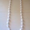 White Moonstone Necklace,White Beaded Necklace,White Necklace,White Jewelry, Moonstone Necklace