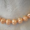 Tan Beaded Necklace, Vintage Beaded Necklace