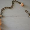 Tan Beaded Necklace, Vintage Beaded Necklace