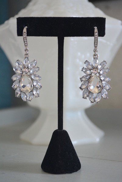 Teardrop Rhinestone Earrings,Rhinestone Earrings,Rhinestone Teardrop Earrings