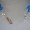 Clear Blue Necklace,Blue Necklace,Blue Crystal Necklace, Blue and Clear Necklace