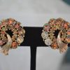 Topaz Wreath Earrings,Lisner,Lisner Earrings,Vintage Lisner,Signed Costume Jewelry,Topaz Earrings, Vintage Topaz Earrings