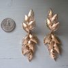Gold Leaves Earrings,Leaf Earrings,Leaf Jewelry, Gold Leaf Jewelry