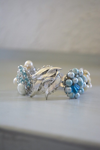 Blue Medallions Bracelet,Bride, Bridal Jewelry, Bridal Bracelet