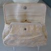 Coin Purse, Brocade Purse,Vintage Purse, Ivory Purse, Brocade Coin Purse