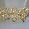 Gold Swirls Bracelet, Coro Bracelet, Coro Jewelry, Vintage Gold Bracelet, Vintage Signed Costume Jewelry, Coro