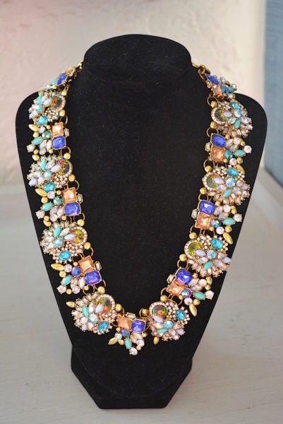 sapphire statement necklace