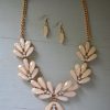 Pale Pink Necklace Set, Pink Jewelry, Pale Pink Jewelry