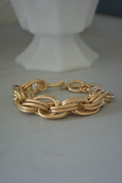 Gold Linked Bracelet, Gold Bracelet, Gold Chain Bracelet