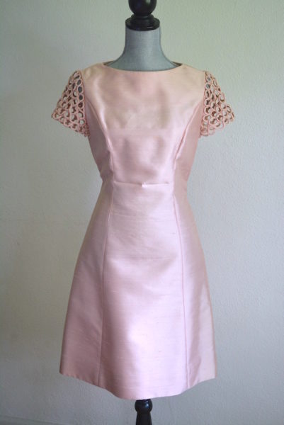 Pink Dress, Vintage Dress, Vintage Clothes, Blush Dress, Mother of the Bride Dress