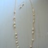 Pearls Necklace Set, Long Pearl Necklace, Necklace and Earrings, Pearl Necklace and Earrings, , Pearls and Gold Jewelry