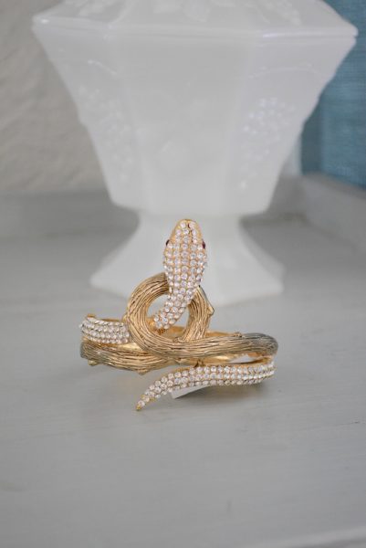 Coiled Snake Bracelet, Snake Bracelet, Gold Snake Bracelet, Snake Jewelry, Victorian Jewelry