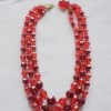 Red Beaded Necklace, Red Necklace, Vintage Necklace, Vintage Red Necklace, Vintage Beaded Necklace