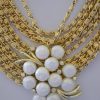 Clustered Pearls Necklace, Chains and Pearls Necklace, Pearls and Chains Necklace, Repurposed Necklace, Repurposed Jewelry, Vintage Parts