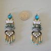 Turquoise Chandelier Earrings, Stone Earrings, Statement Earrings, Statement Jewelry