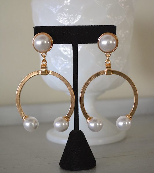 80s Pearl Earrings, Pearl Earrings, 1980s Jewelry