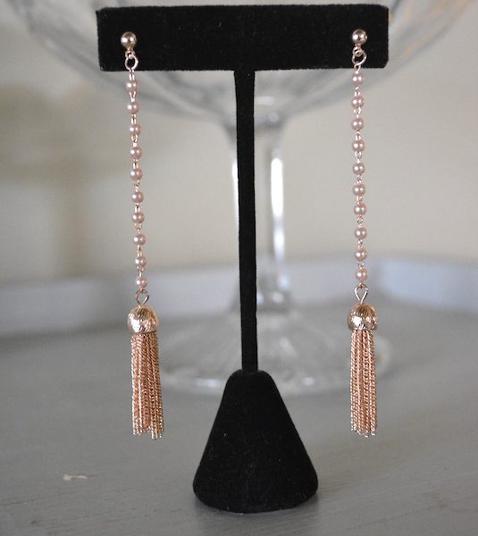 Pearl Fringe Drop Earrings, Fringe Earrings, Fringe Earrings, Long Pearl Earrings, Pearl Earrings