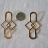 Gold Geometric Earrings, Gold Earrings, Gold Jewelry, Geometric Jewelry