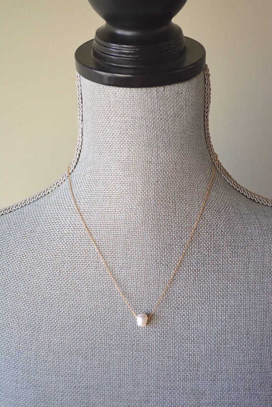 Single Pearl Necklace, Pearl Necklace, Bridal Necklace, Pearl Jewelry