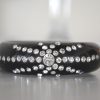 Black Rhinestone Bracelet, Vintage Bracelet, Unsigned Weiss, Hollywood Glam, Black Bracelet