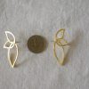 Gold Petal Earrings, Gold Leaf Earrings, Gold Leaves Earrings, Gold Earrings