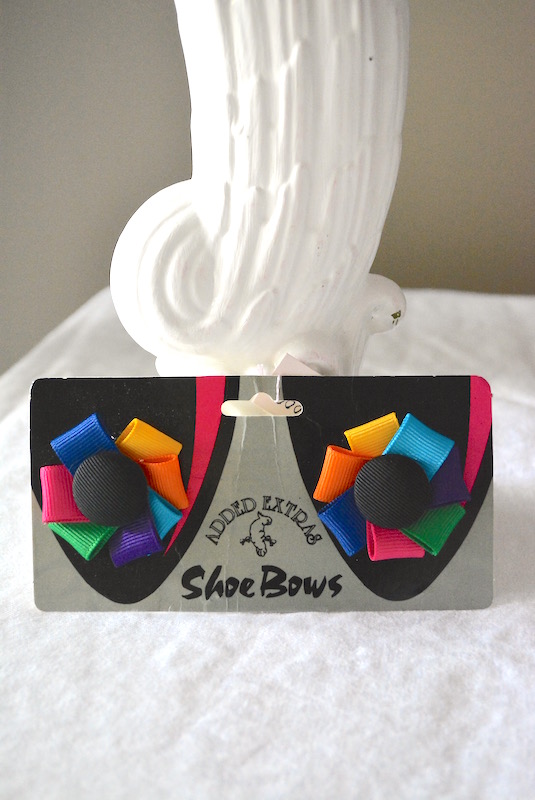 Multicolored Shoe Bows, Shoe Bows, Shoe Clips