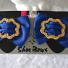 Blue Show Bows, Blue Shoe Clips