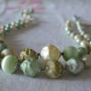 Sherbet Green Necklace, Green Beaded Necklace, Vintage Green Necklace, Green Necklace, Vintage Green Jewelry, Green Beaded Necklace