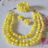 Yellow Parure, Vintage Jewelry, Lisner, Vintage Lisner, Yellow Jewelry